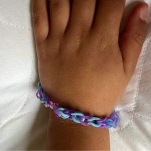 Bracelet purple and blue